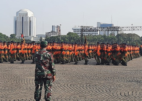 Jelang Hut TNI Ke 78, Panglima TNI Laksamana Yudo Margono Saksikan Geladi Bersih Di Monas